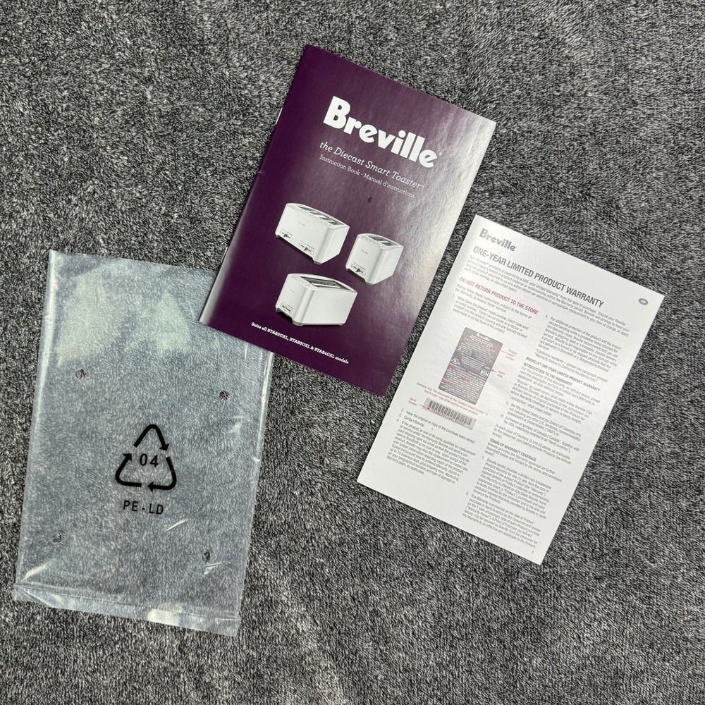 Breville Diecast Smart Toaster Instruction Manual BTA820XL BTA830XL BTA840XL